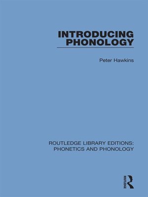 cover image of Introducing Phonology